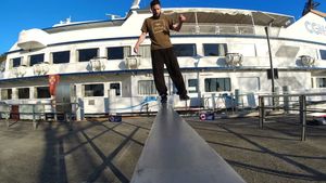 Balance auf der Stange